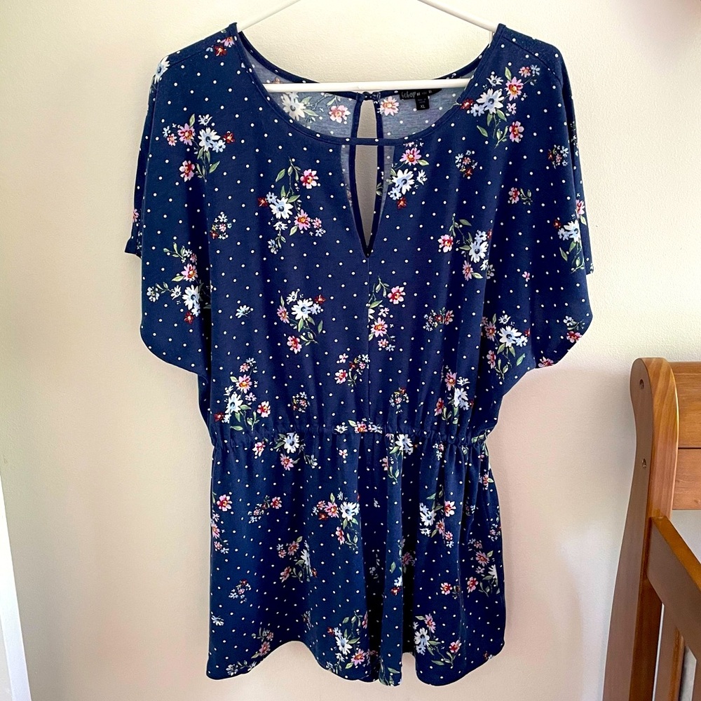 Floral short Romper